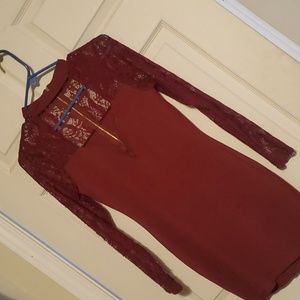 Super cute red bodycon dress